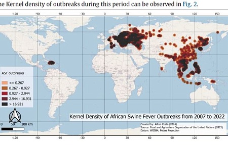 Африканская чума свиней: глобальное распространение и сезонные особенности